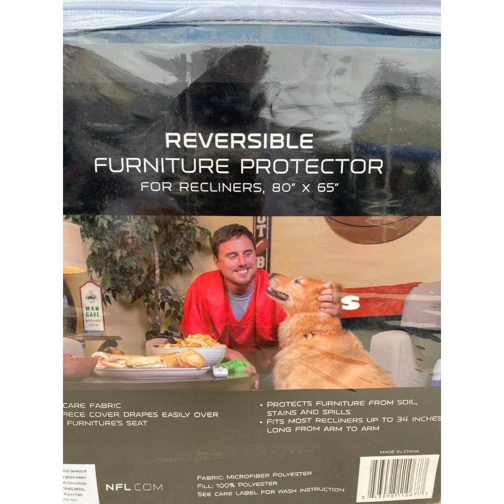 Chicago Bears Furniture Protector Cover Recliner Reversible Free Shipping
